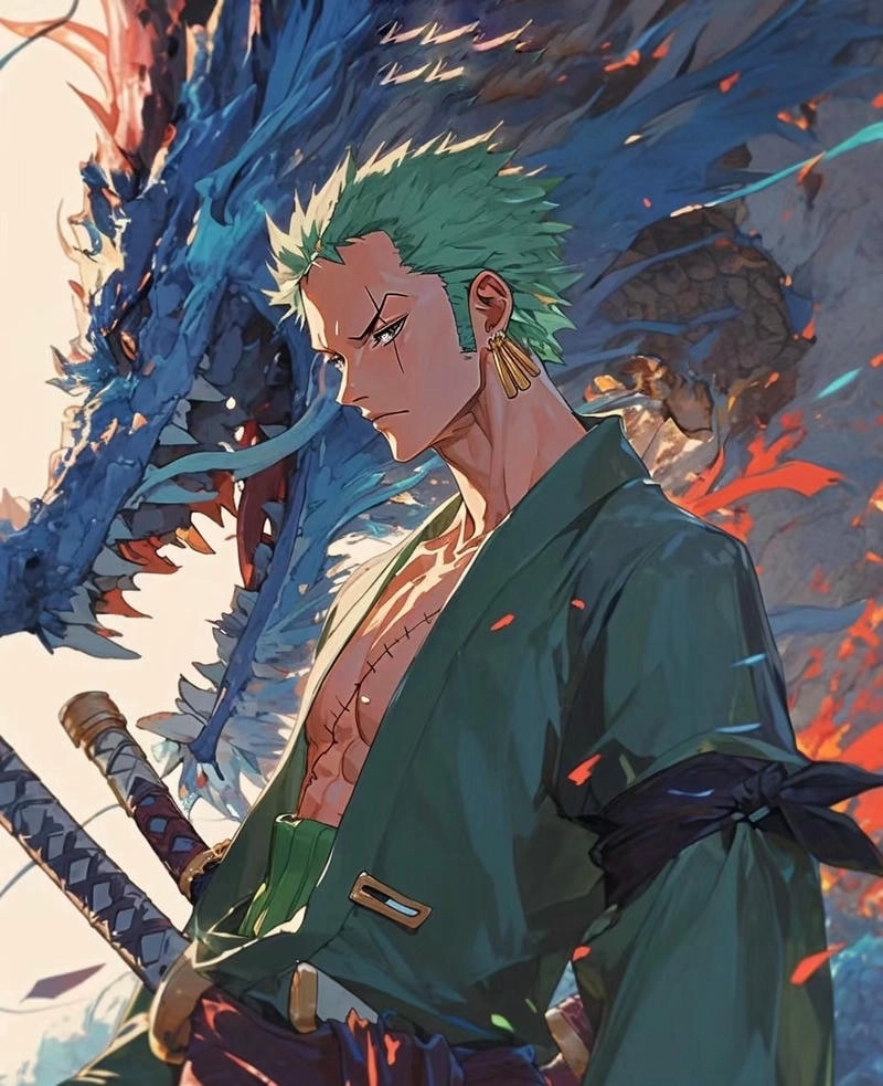Hình nền điện thoại Zoro 4K làm bừng sáng cả màn hình