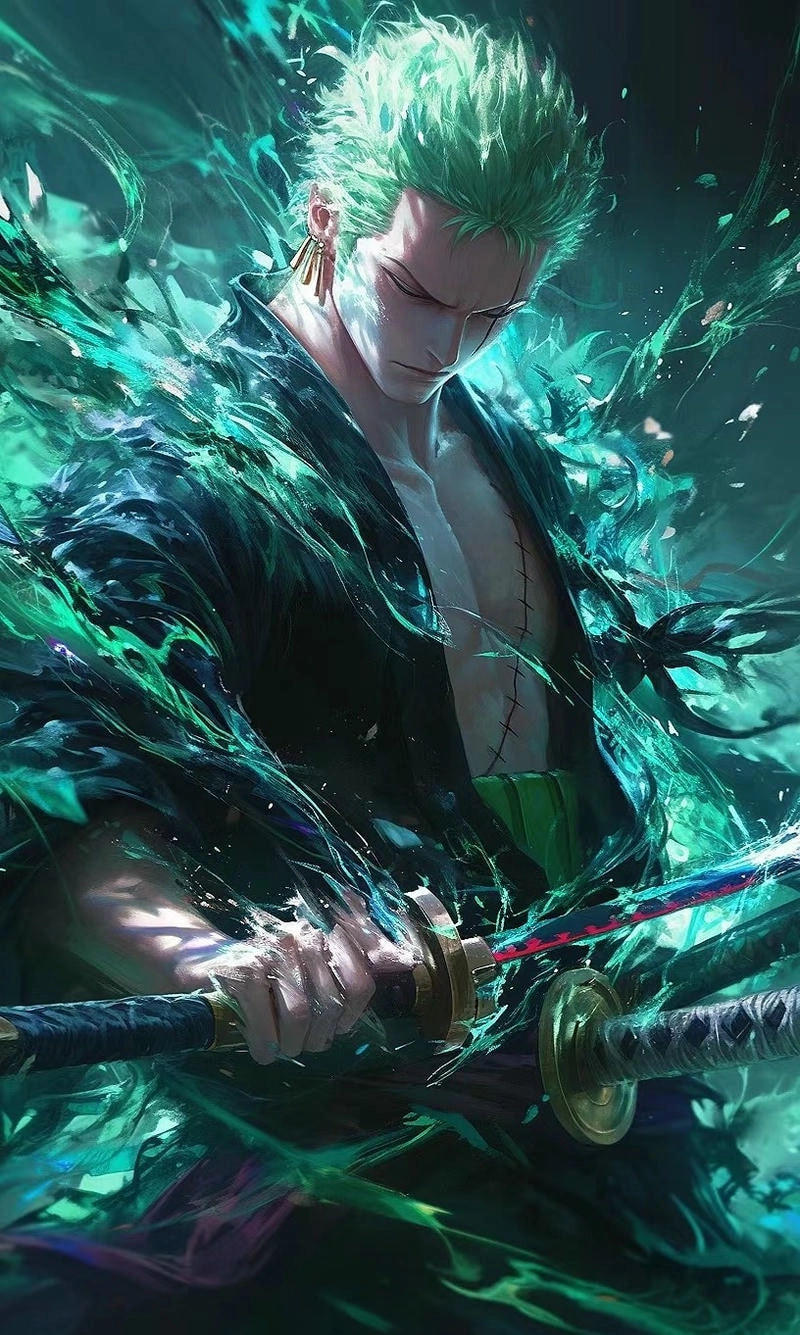 Hình nền anime Zoro đầy cảm hứng từ tinh thần bất khuất