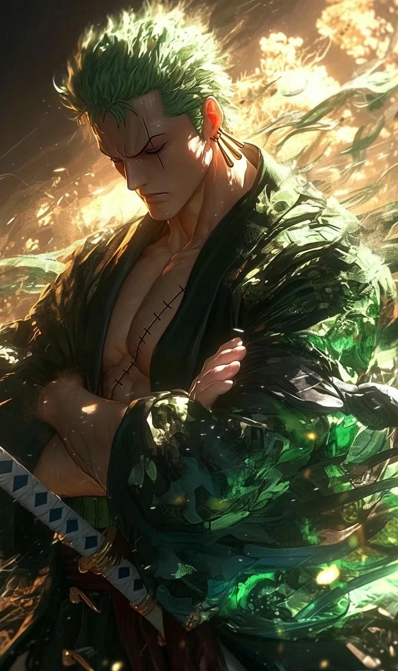 Hình nền Luffy và Zoro song kiếm hợp bích đầy mãnh lực