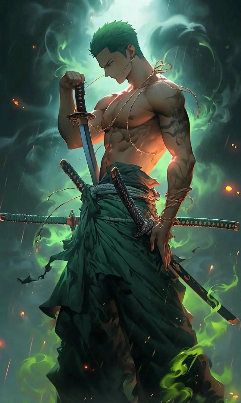 Hình nền Zoro chibi vừa ngầu vừa dễ thương lạ kỳ