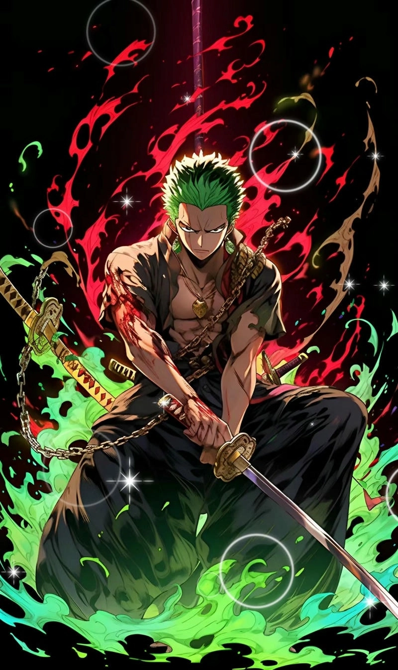 Hình nền Zoro cho máy tính khiến góc làm việc tỏa sáng