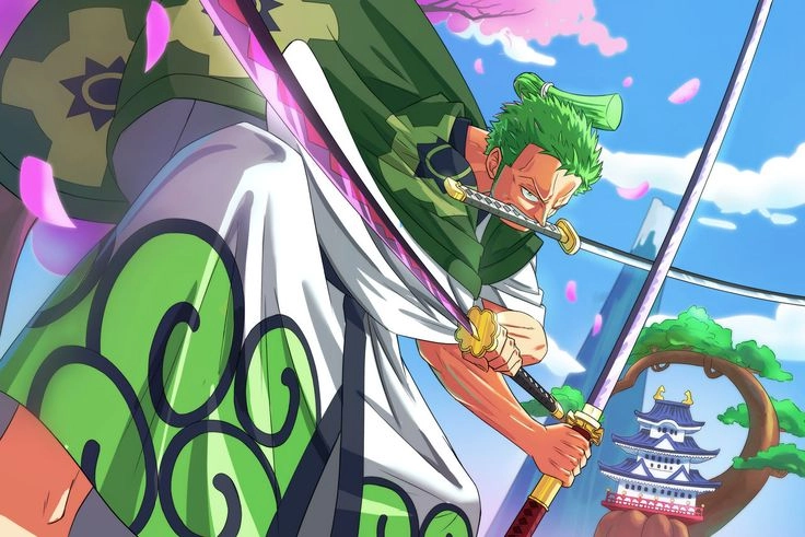 Hình nền đẹp One Piece Zoro đậm chất sử thi hành động