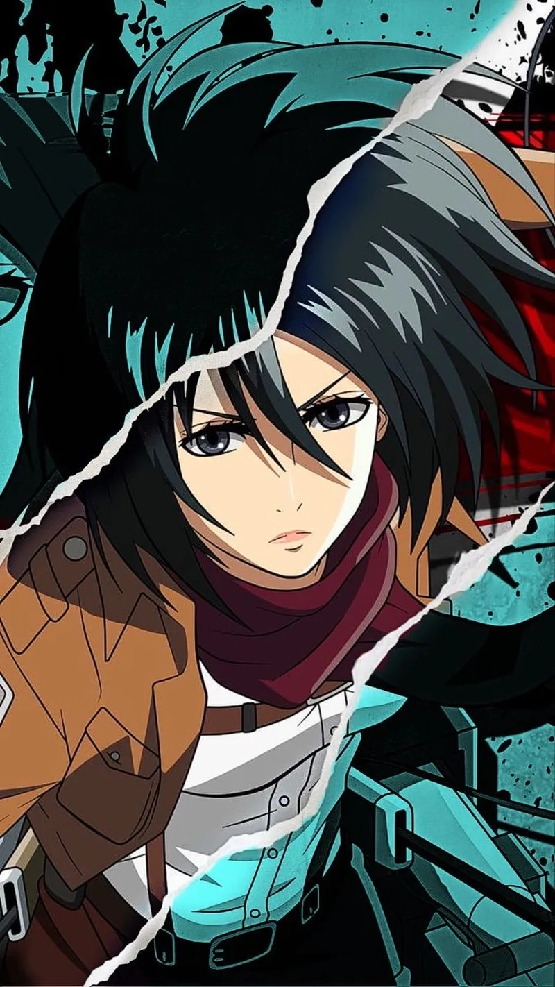 Hình ảnh ngầu lòi của mikasa attack of titan