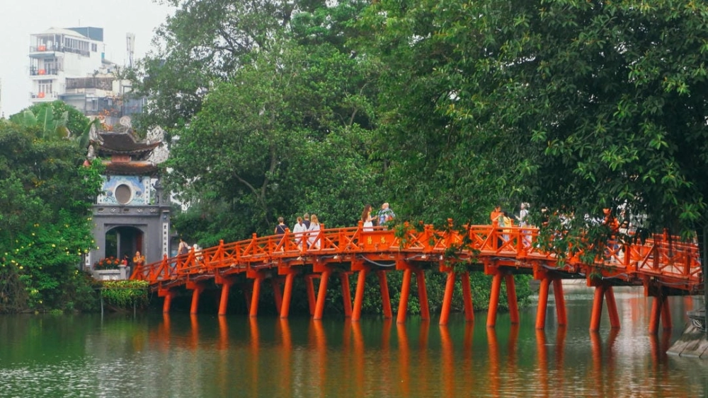 Vẻ đẹp cổ kính trong hình ảnh hồ gươm đẹp nhất