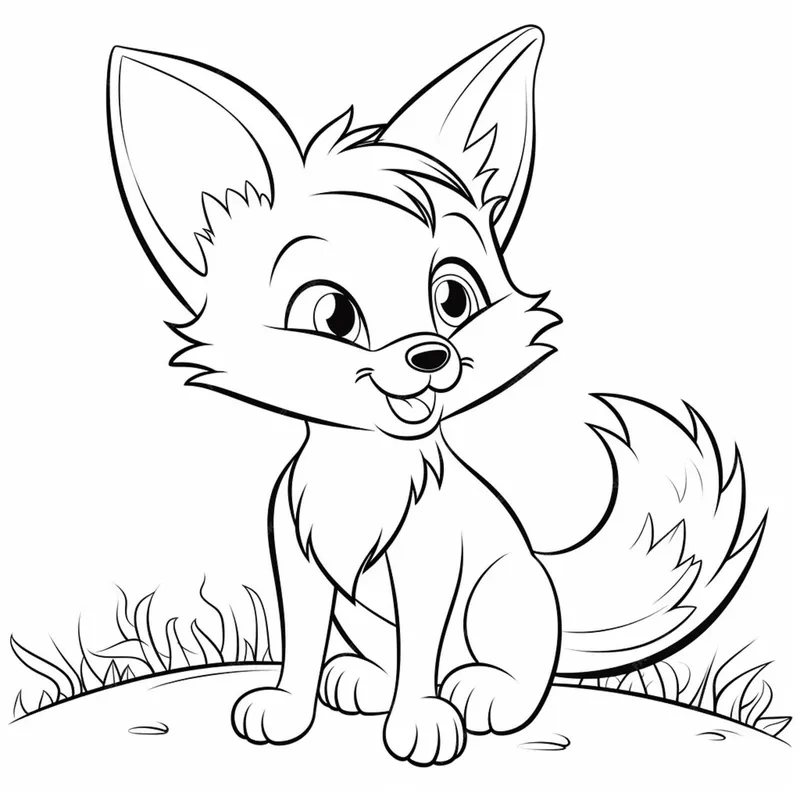 Tranh tô màu cáo lửa firefox độc đáo