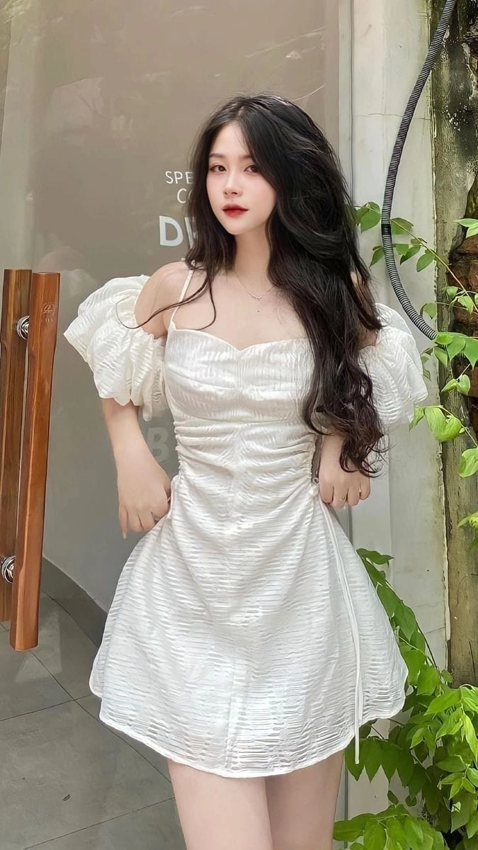 Tuyển tập hình ảnh gái xinh mặc váy trắng