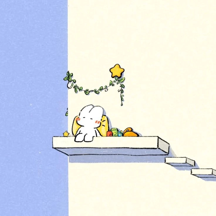 Thỏ bảy màu hình nền máy tính