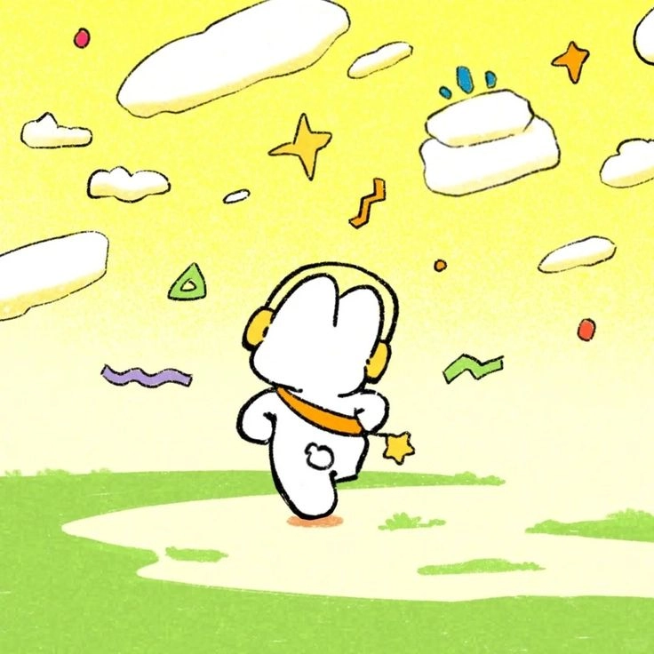 Thỏ 7 màu wallpaper full HD