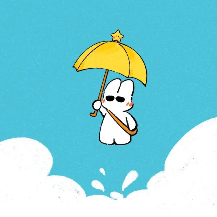 Tải hình nền thỏ 7 màu 4K