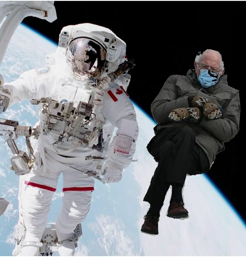 Download ảnh gốc meme Bernie Sanders