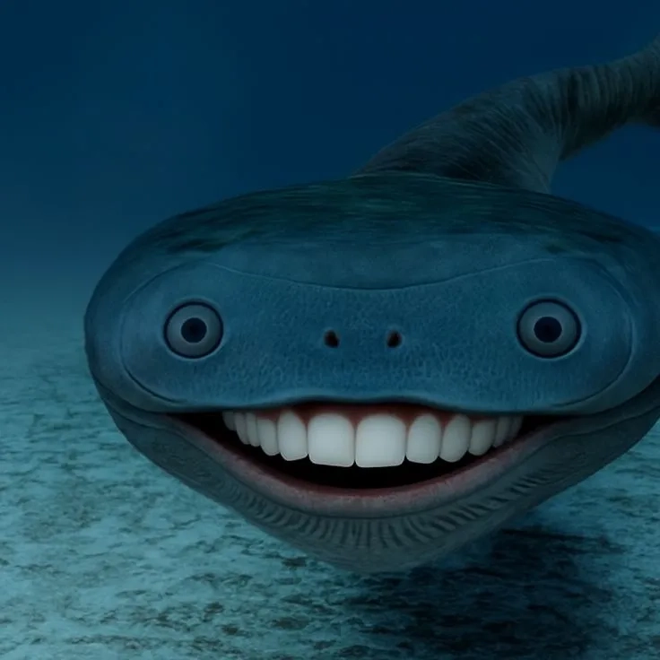 Biểu cảm meme cá heo thông minh