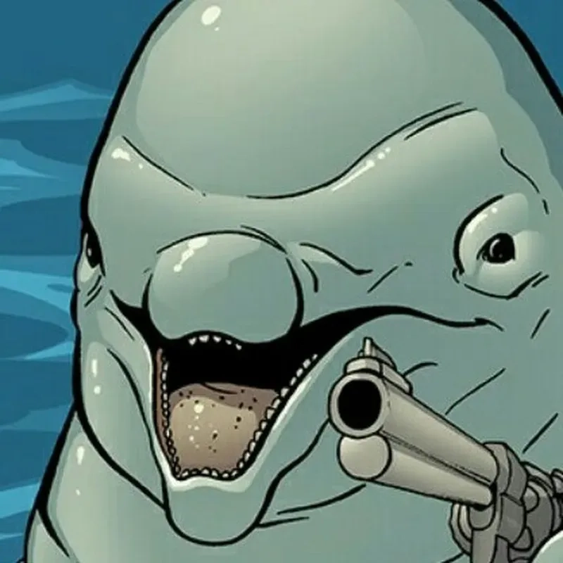 Nụ cười trong meme cá heo cười