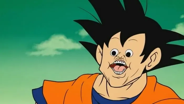 Calm vs angry Goku meme khi đối mặt kẻ thù