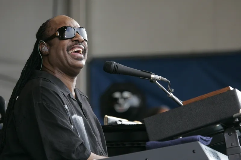 Hình ảnh truyền cảm hứng về nghị lực của Stevie Wonder