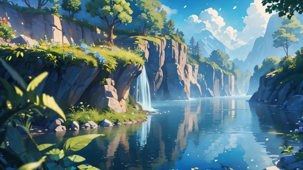 Một góc phố quen trong ảnh phong cảnh anime buồn dưới mưa