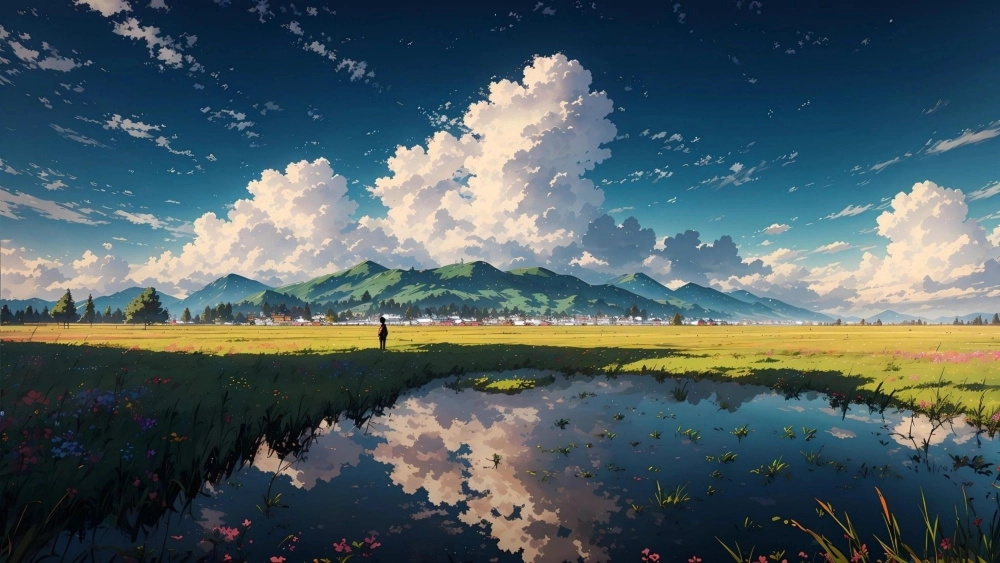 99+ Tranh phong cảnh anime đẹp, yên bình và lãng mạn