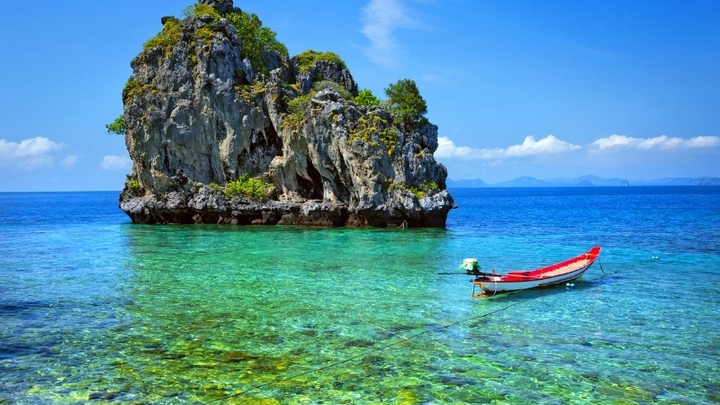 Một mẫu tranh phong cảnh biển đảo đẹp cho phòng khách