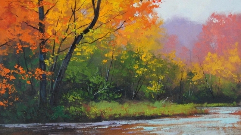 Top tranh phong cảnh mùa thu đẹp và lãng mạn nhất