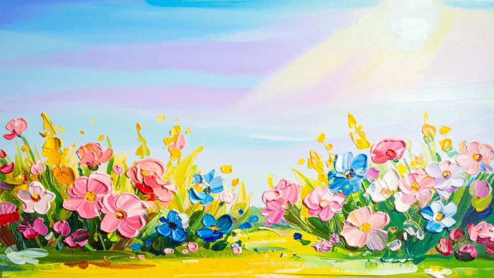 Tranh phong cảnh mùa xuân đẹp - Top ý tưởng và hình ảnh