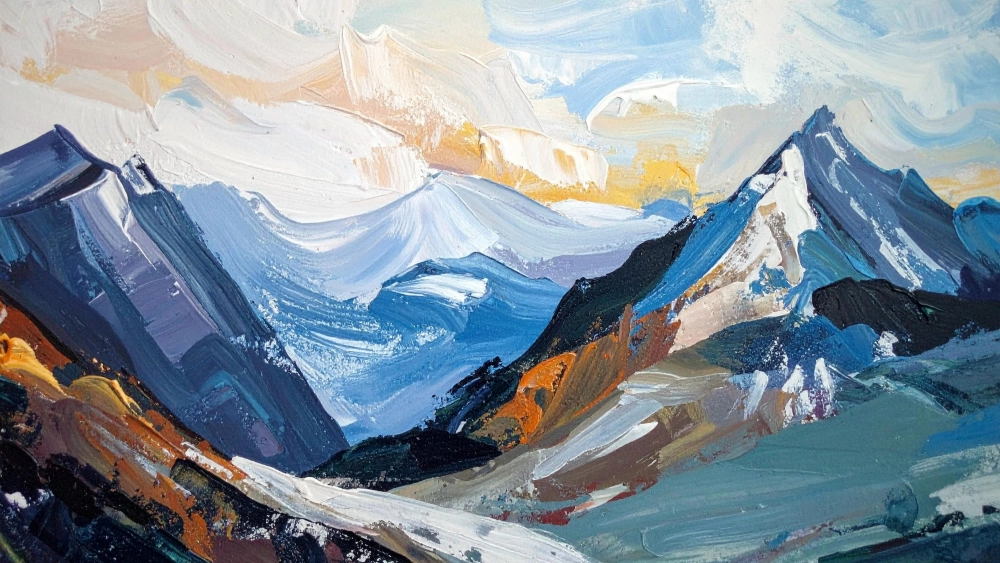 Vẽ tranh phong cảnh thiên nhiên đơn giản