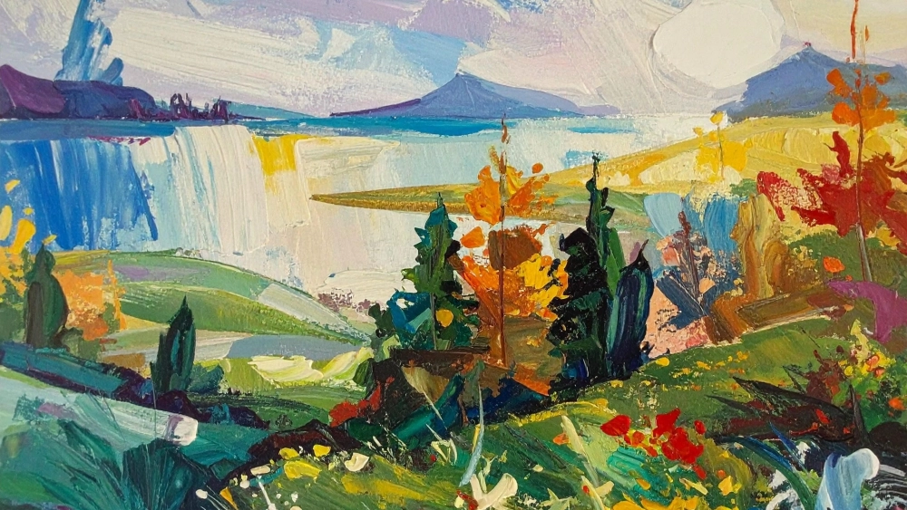 Một bức tranh phong cảnh thiên nhiên đẹp