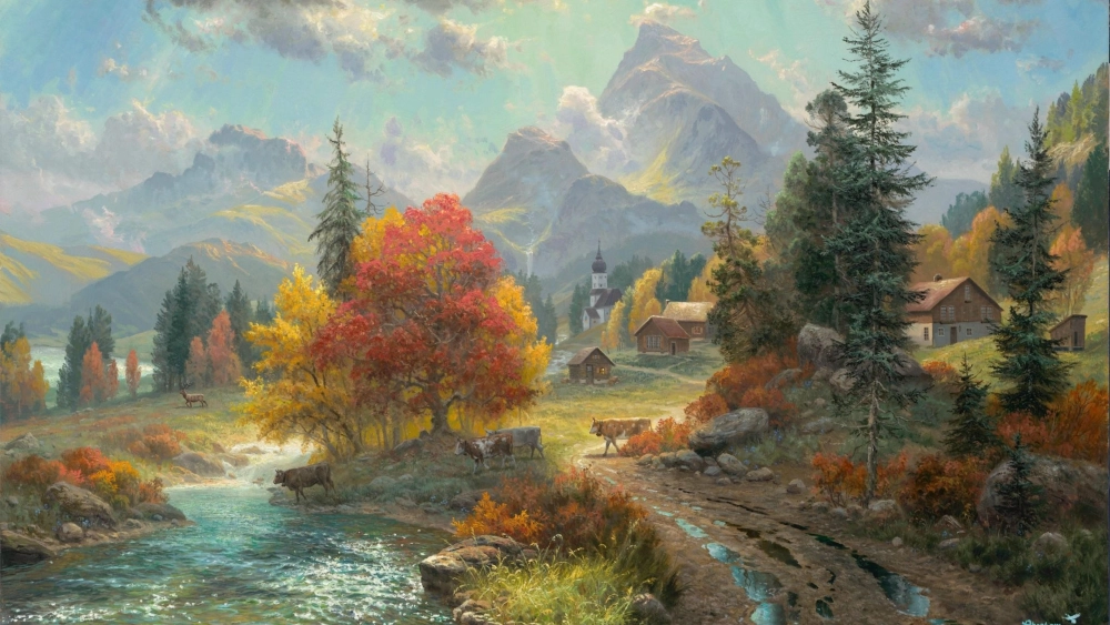 Cảm hứng từ tranh phong cảnh thiên nhiên