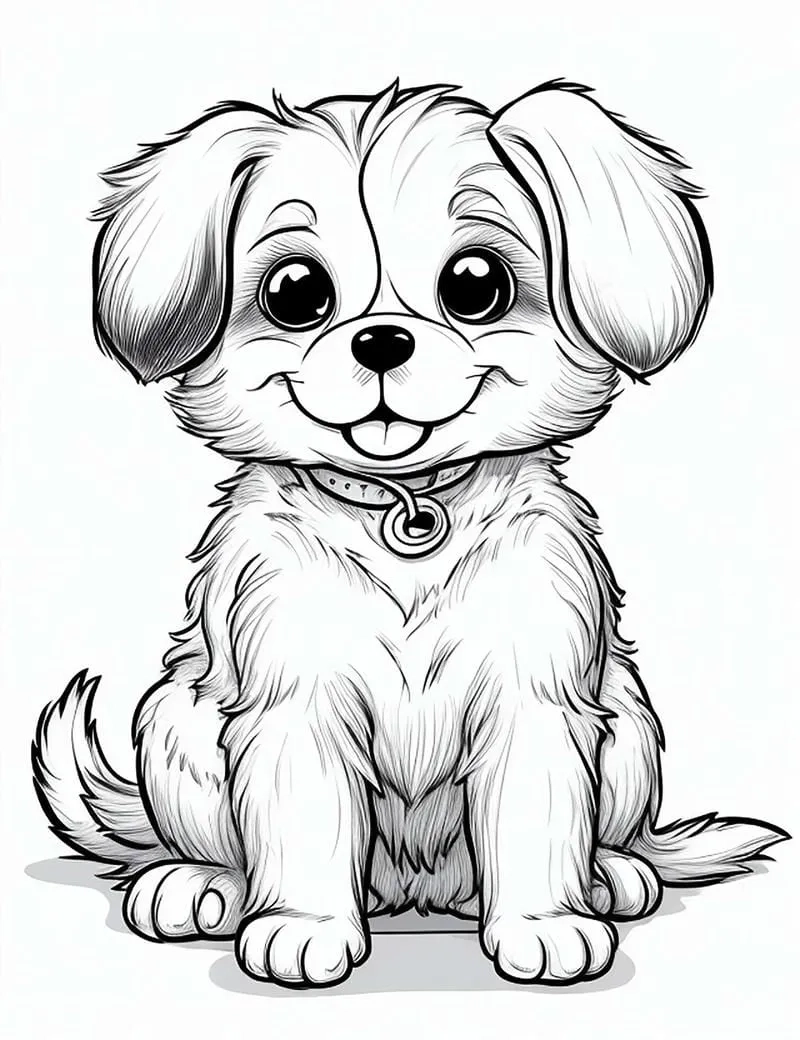 Chó Pug chibi mặt xệ đáng yêu