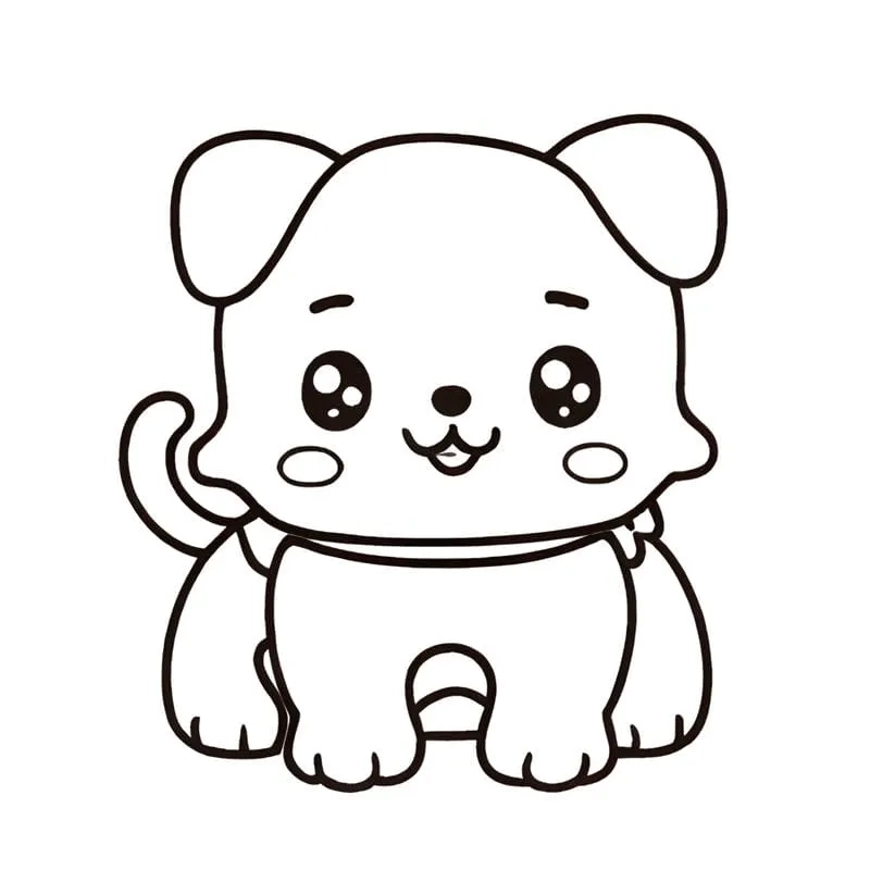 Tải ảnh chó shiba chibi miễn phí