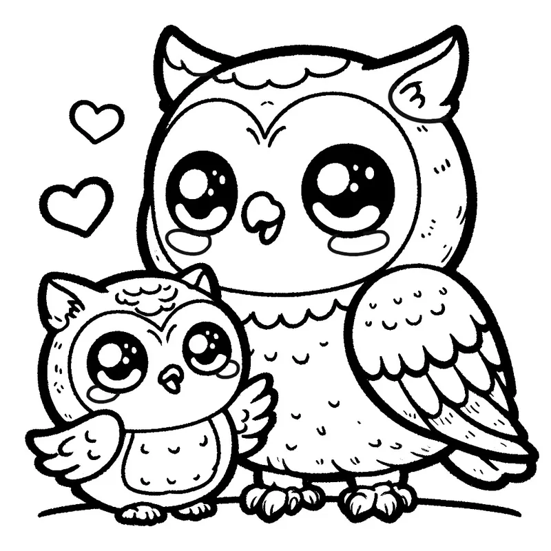 Hướng dẫn tô màu cú chibi cho người mới bắt đầu