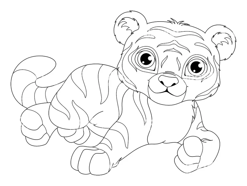 Tải ảnh hổ chibi chất lượng cao