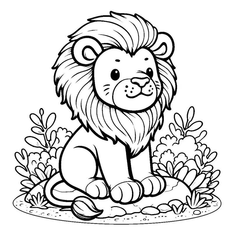 Hình ảnh sư tử con cute