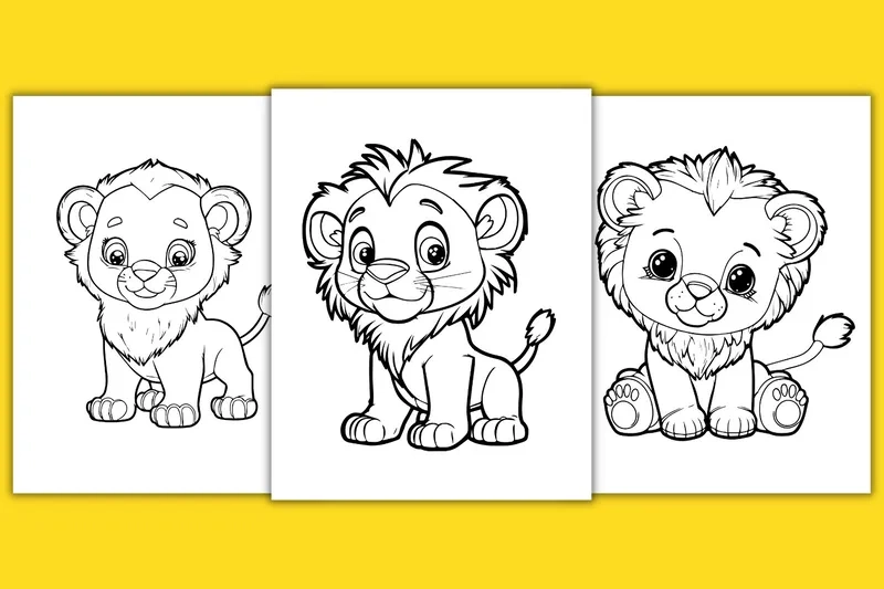 Vua sư tử chibi ngộ nghĩnh