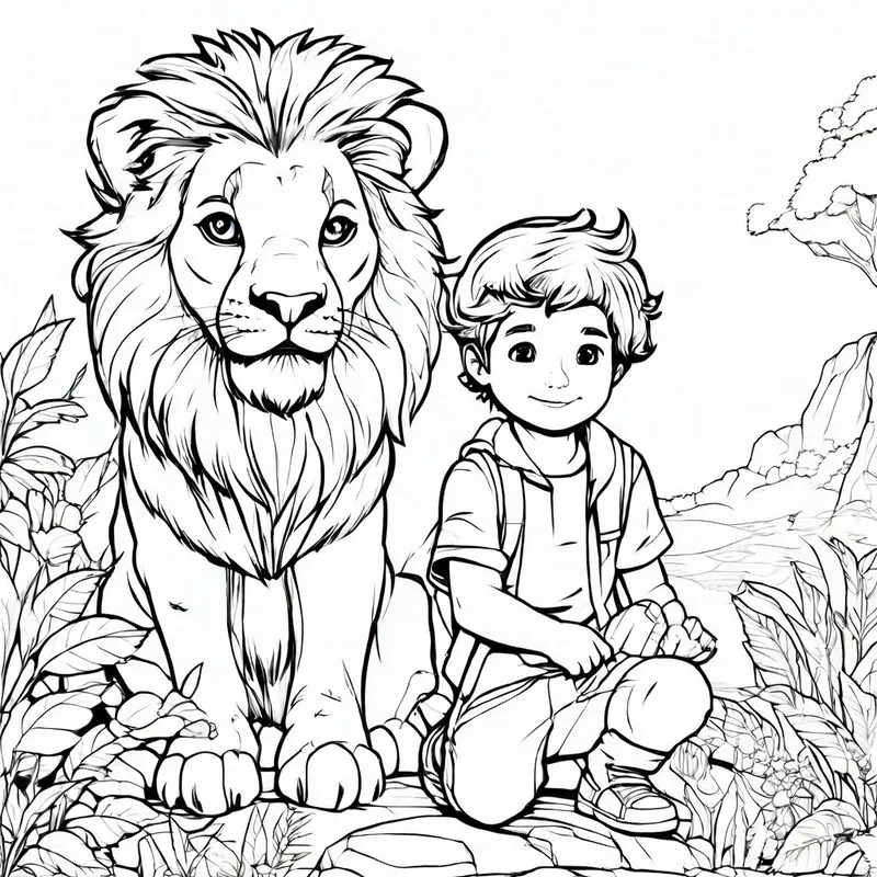 Sư tử và các bạn trong rừng
