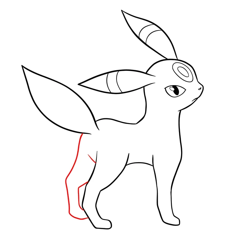 Hướng dẫn chi tiết cách vẽ umbreon chibi
