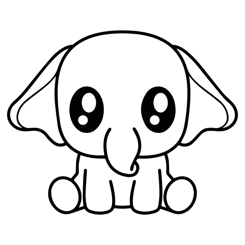 Voi ma mút chibi thời tiền sử ngộ nghĩnh