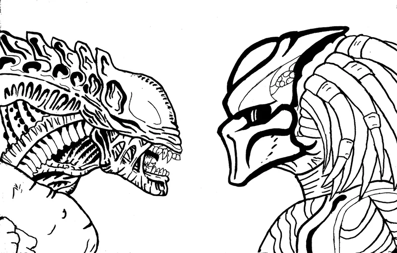 Bộ sưu tập tranh tô màu alien chibi
