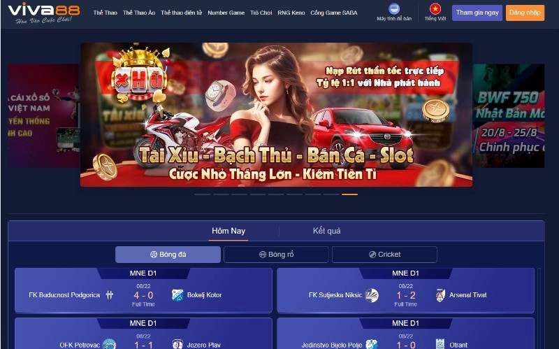 Trải nghiệm Viva88 dành cho người mới