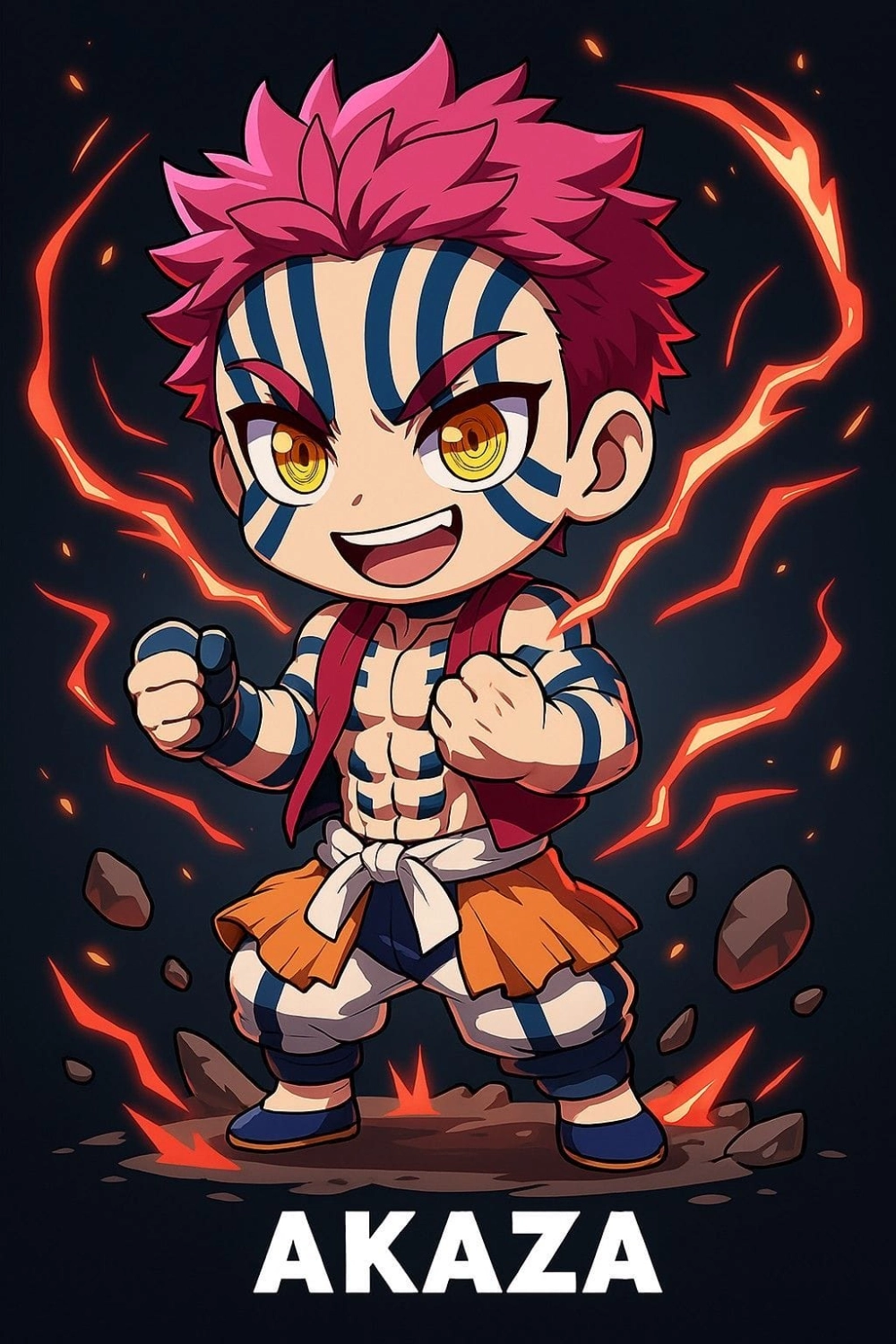 Một tác phẩm Akaza fanart ấn tượng