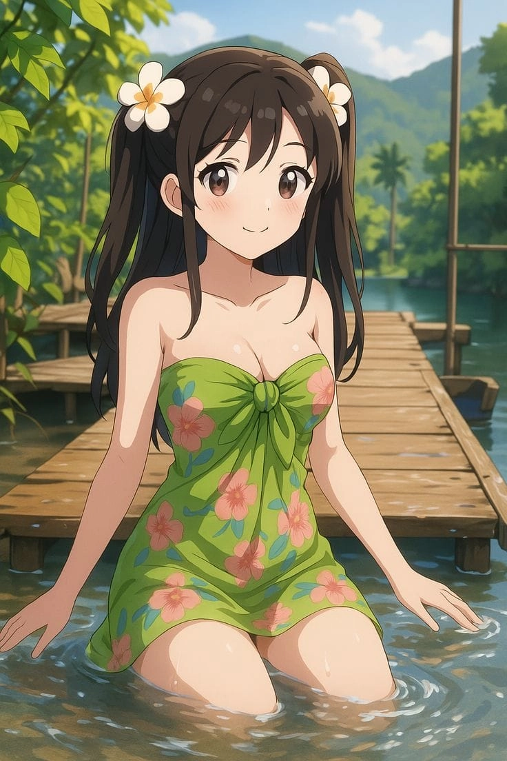 Tải về hình gái anime xinh làm hình nền