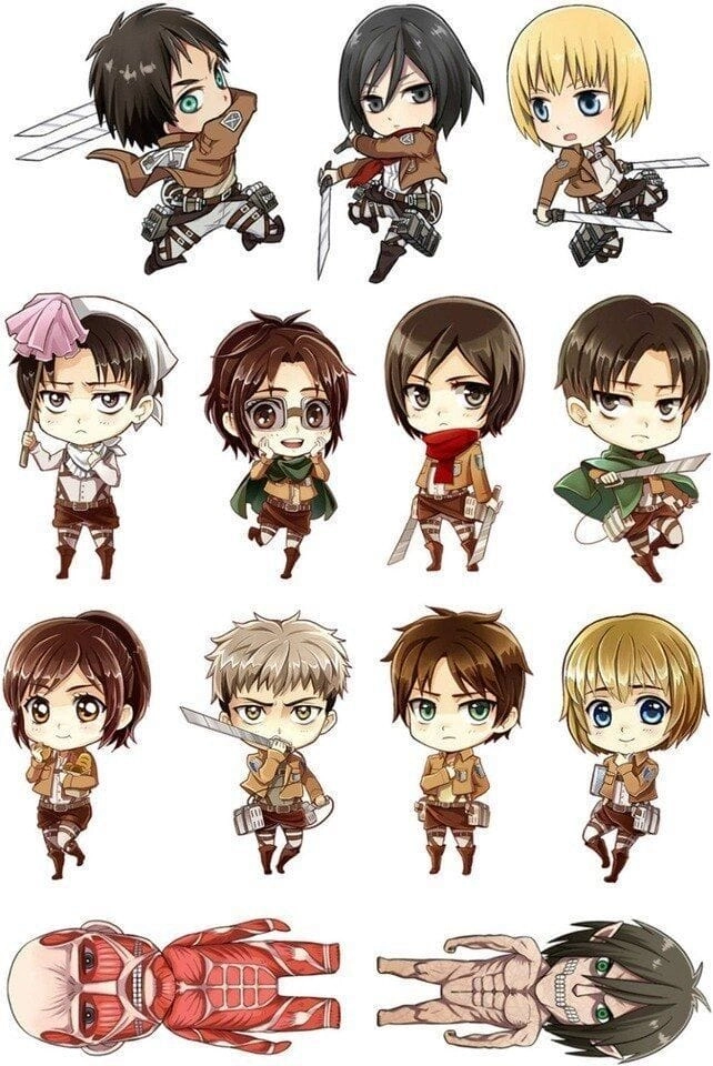 Phong cách chibi anime độc đáo của AOT