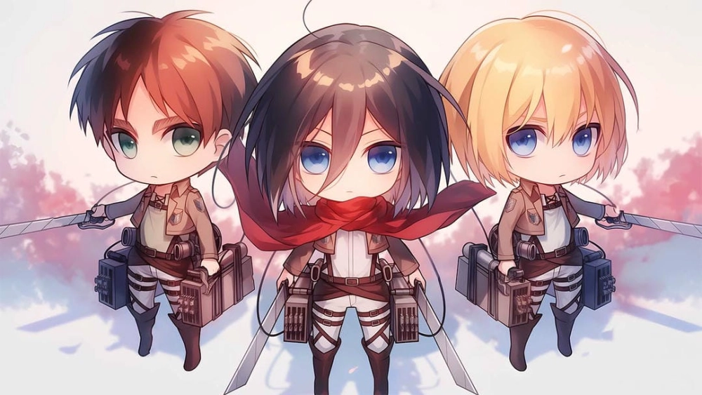 Nghệ thuật chibi art trong thế giới AOT