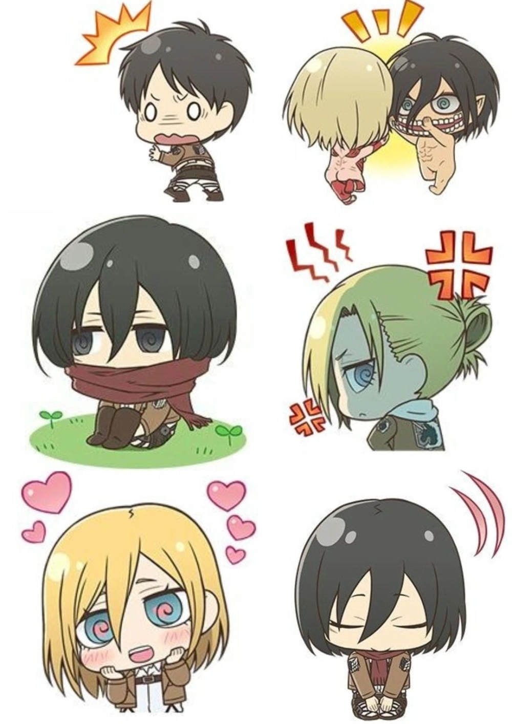 Attack On Titan Chibi - Hình ảnh đáng yêu không thể bỏ lỡ
