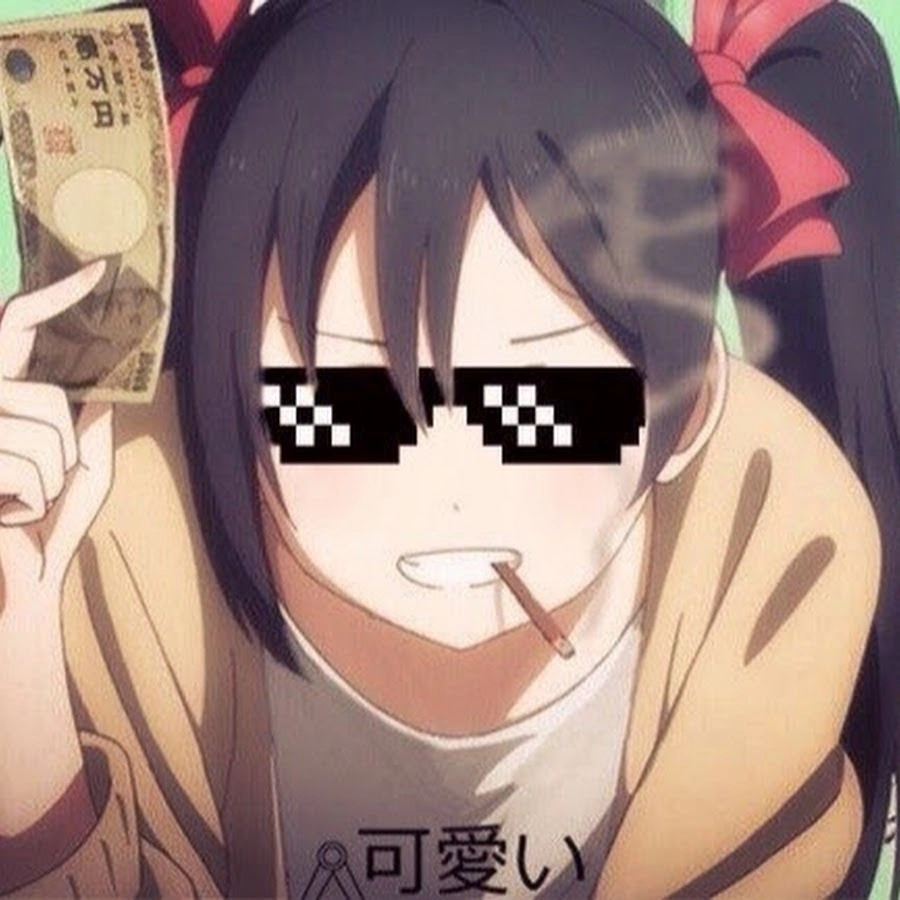 Một avatar anime buồn dưới mưa đầy tâm trạng