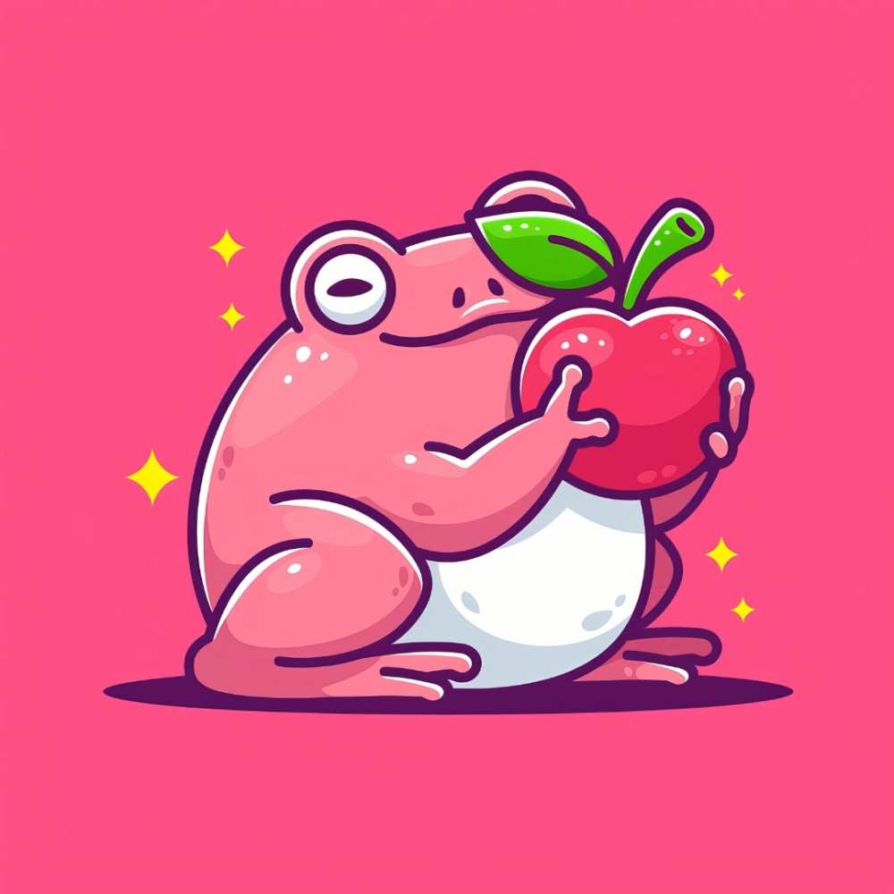 Một mẫu avatar ếch xanh cute