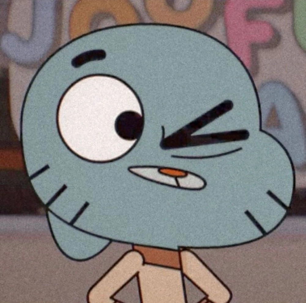 Mẫu avatar gumball cute tan chảy