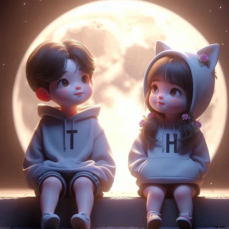 Cặp đôi hạnh phúc qua avatar cute
