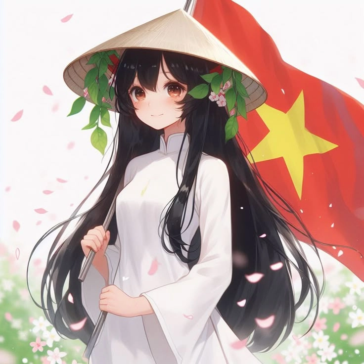 Avatar lá cờ Việt Nam được thiết kế cách điệu nghệ thuật