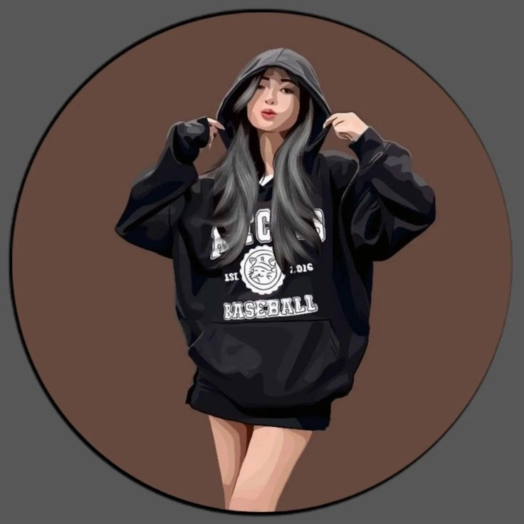 Chàng trai trong avatar hoodie anime lãng tử