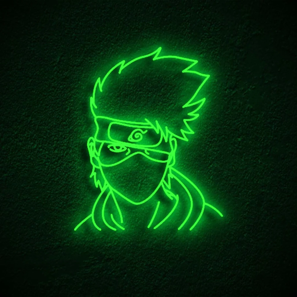 Phong cách bí ẩn của avatar neon che mặt