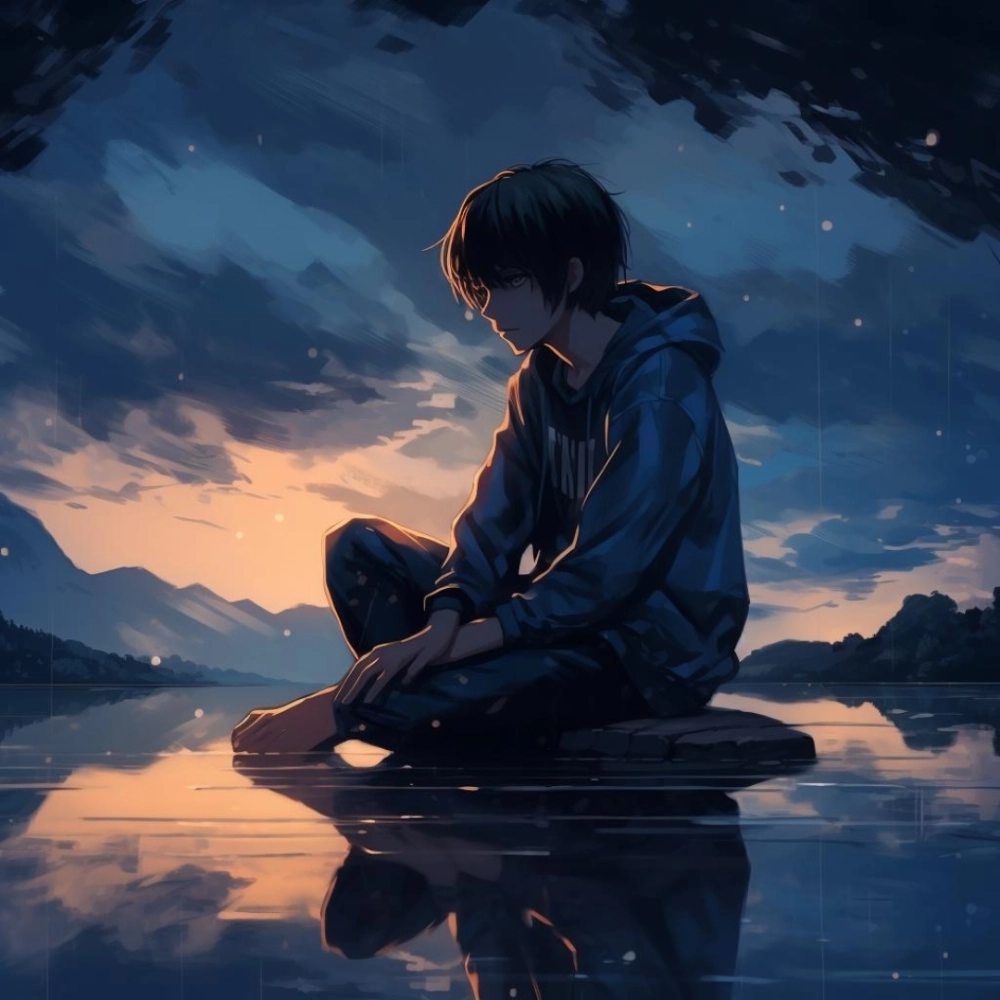 Chàng trai trong avatar sad boy một mình